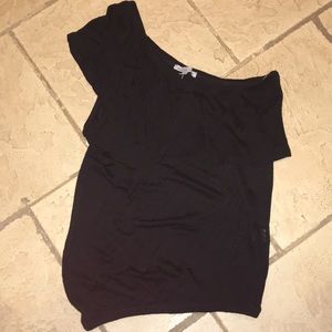 💗 2 for 10 sale💗 One shoulder black top
